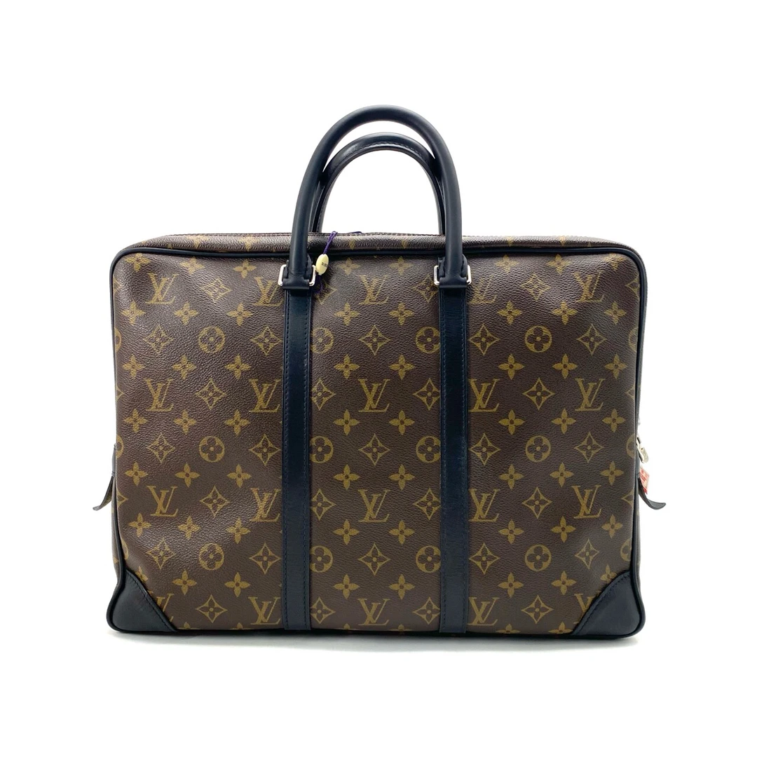 95新 LouisVuitton/路易威登 棕老花手提公文包 尺寸40/30
