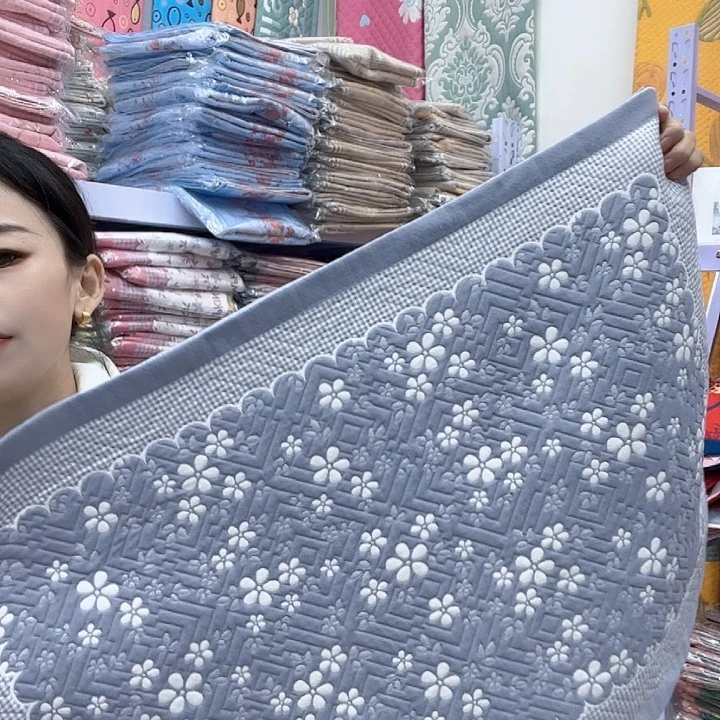 棉紫灰色雪花纯棉