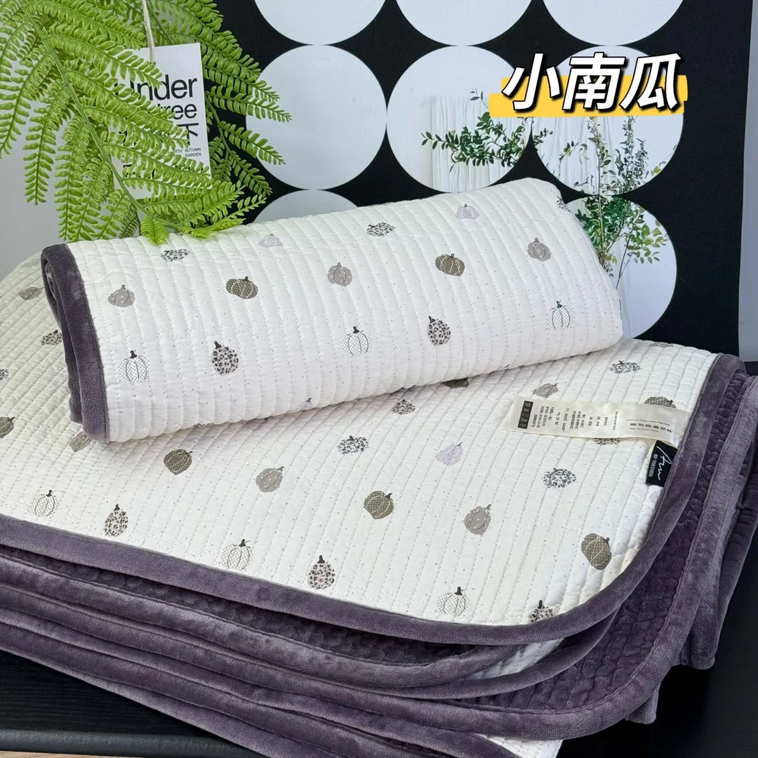 【加绒单件】全棉加绒床盖单件-夹层棉花