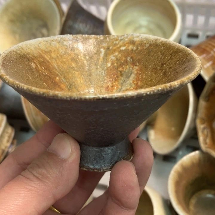 柴烧茶具宝瓶大放漏