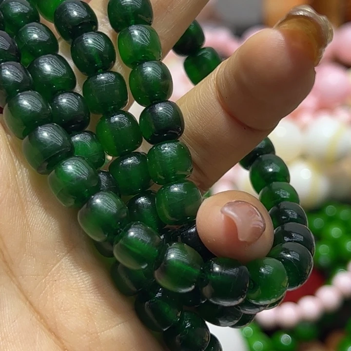 非金属木质8/8绿树皮脖挂