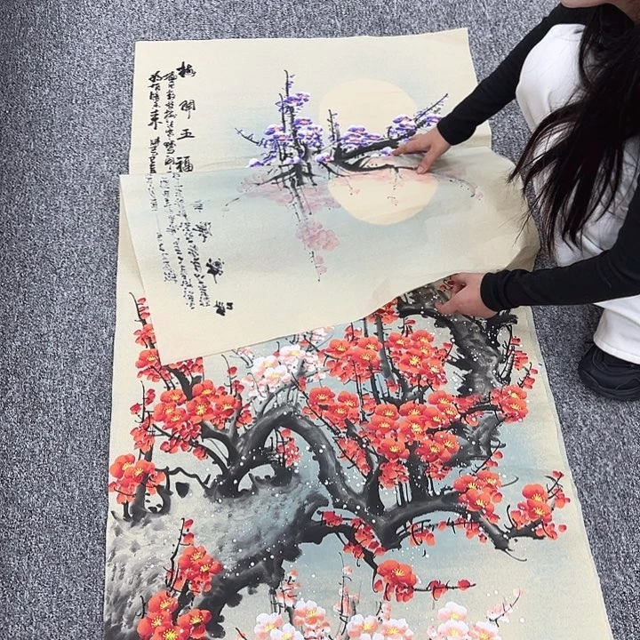 国画纯纯手绘字画教程分享