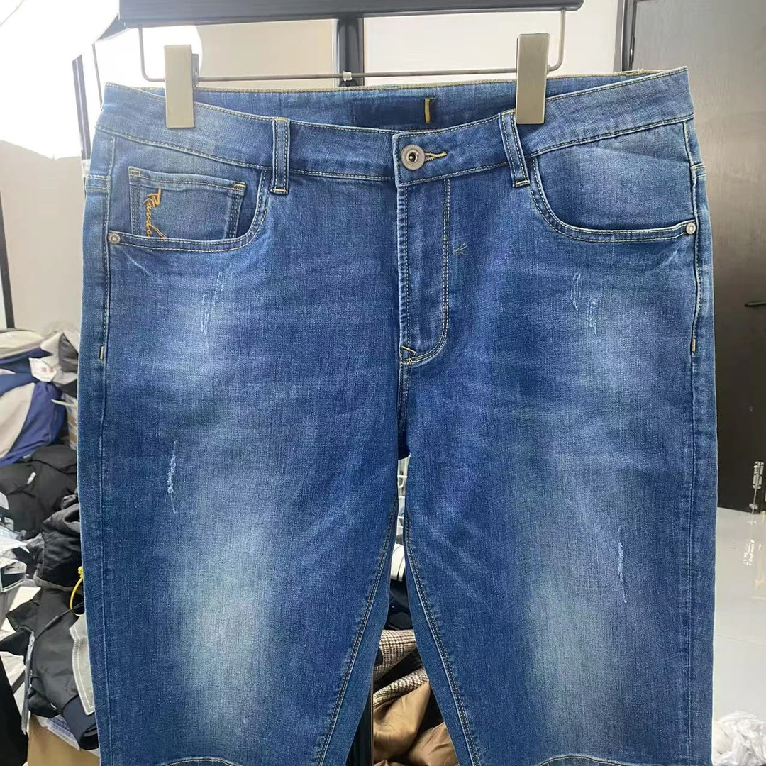 男士夏季新款牛仔短裤舒适百搭休闲直筒五分裤0606