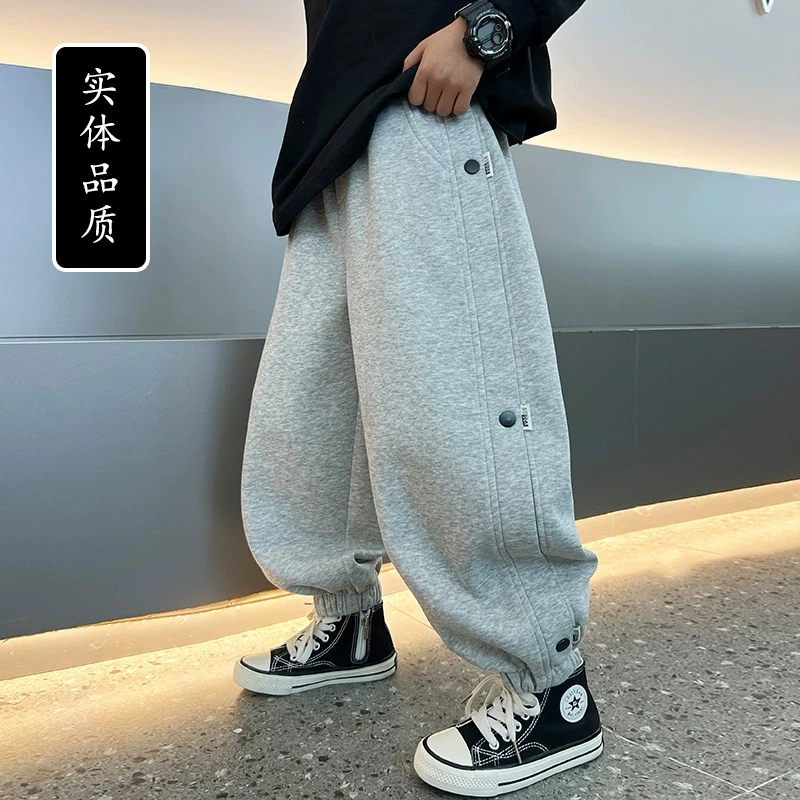 男童运动长裤春秋季2025新款儿童潮装宽松裤子中大童洋气卫裤男孩