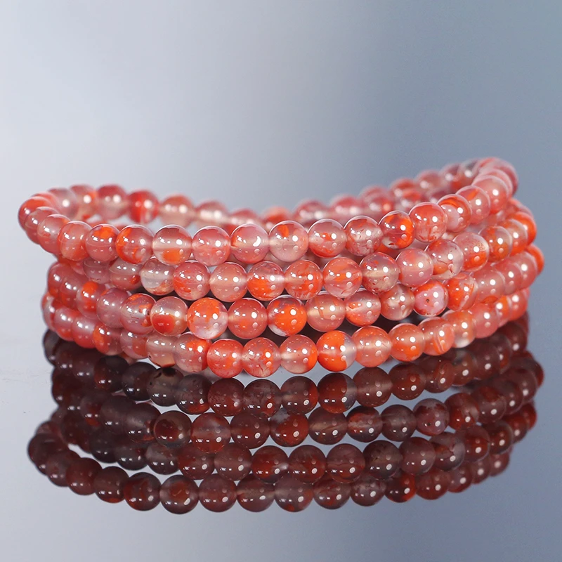 火焰纹南红多圈手链-多样性发其一