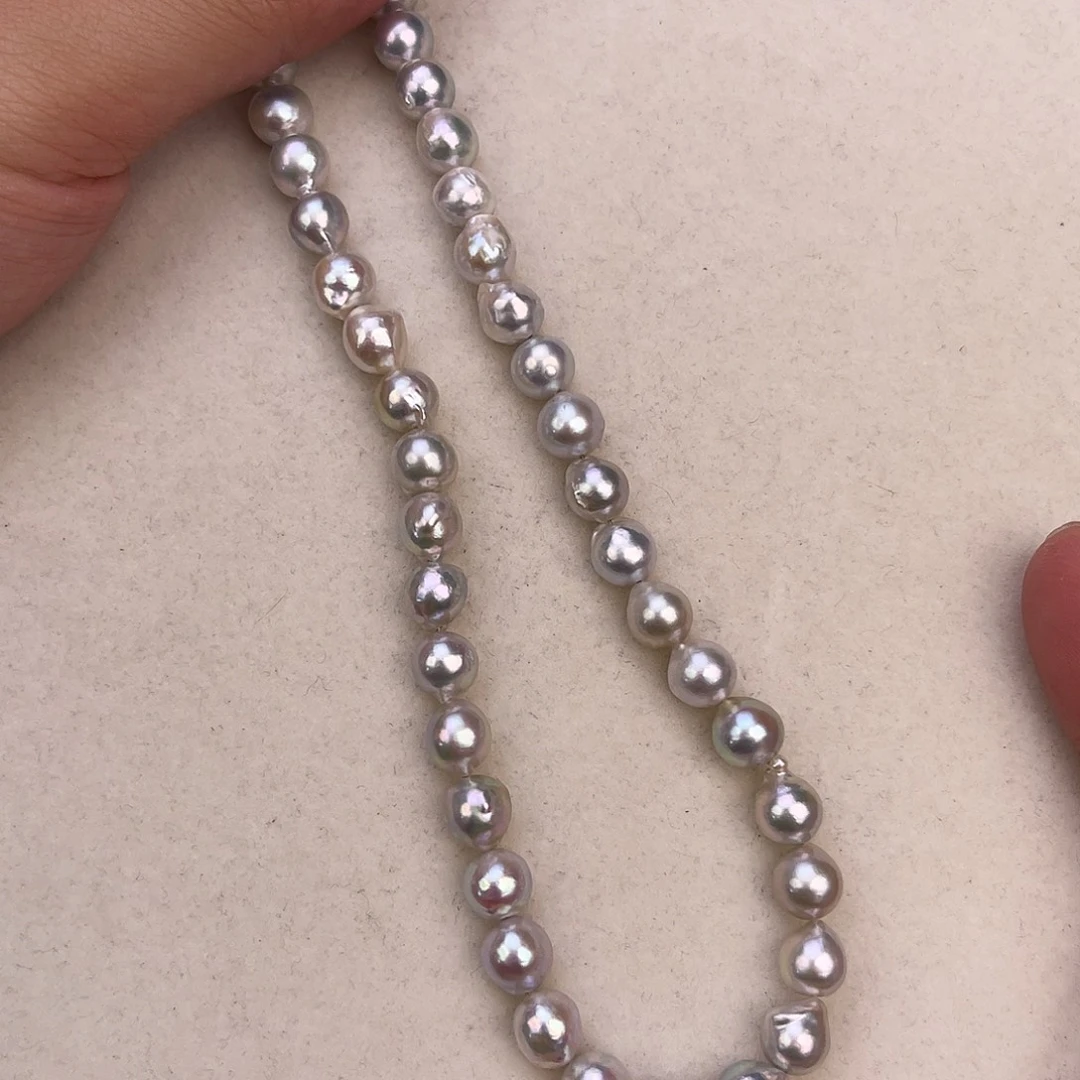 颈饰银S925镶嵌海水珍珠