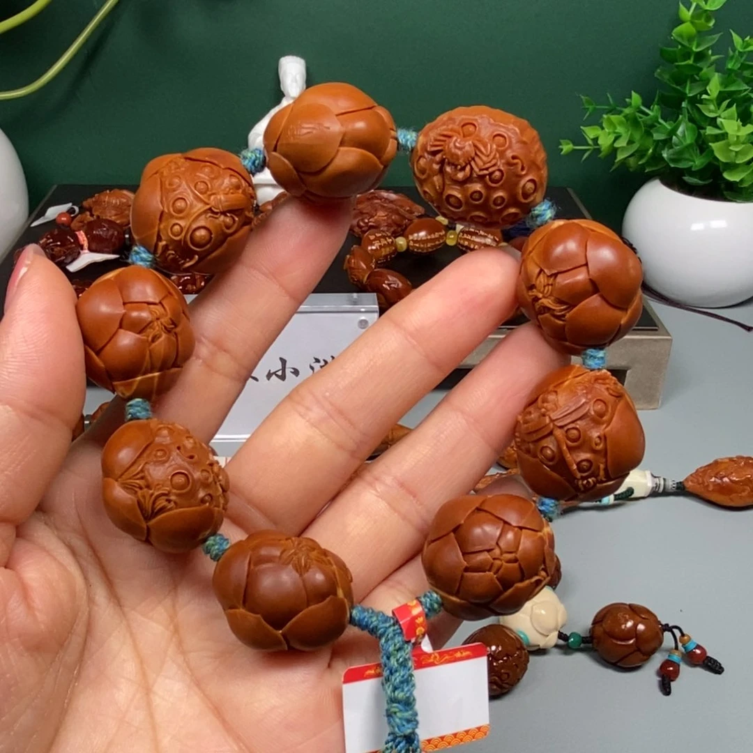 手串/手链橄榄核九品莲花