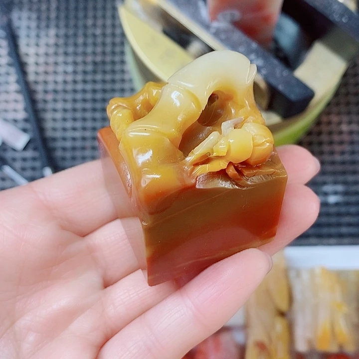 寿山石现场直播现场定制