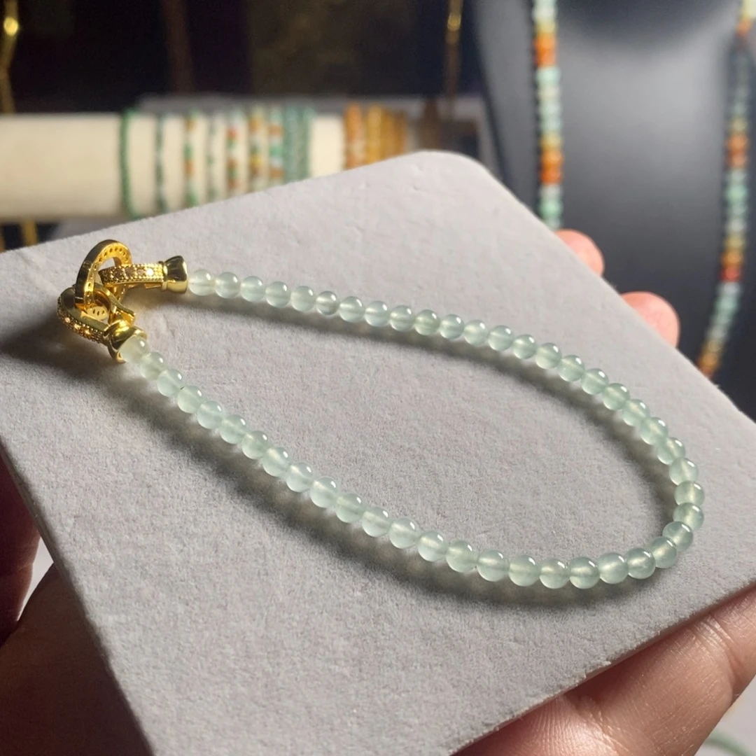 定制翡翠未镶嵌26 缅甸翡翠A货卡4.0