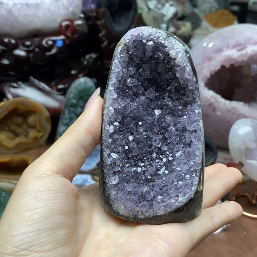 紫晶摆件未镶嵌水晶
