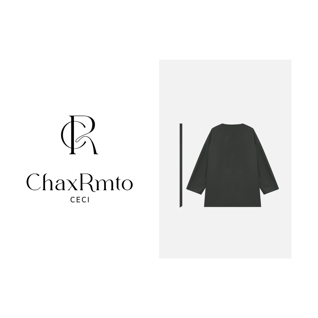ChaxRmto斯斯 春季磁吸扣正反两穿腰带长袖风衣外套 SD1A0442