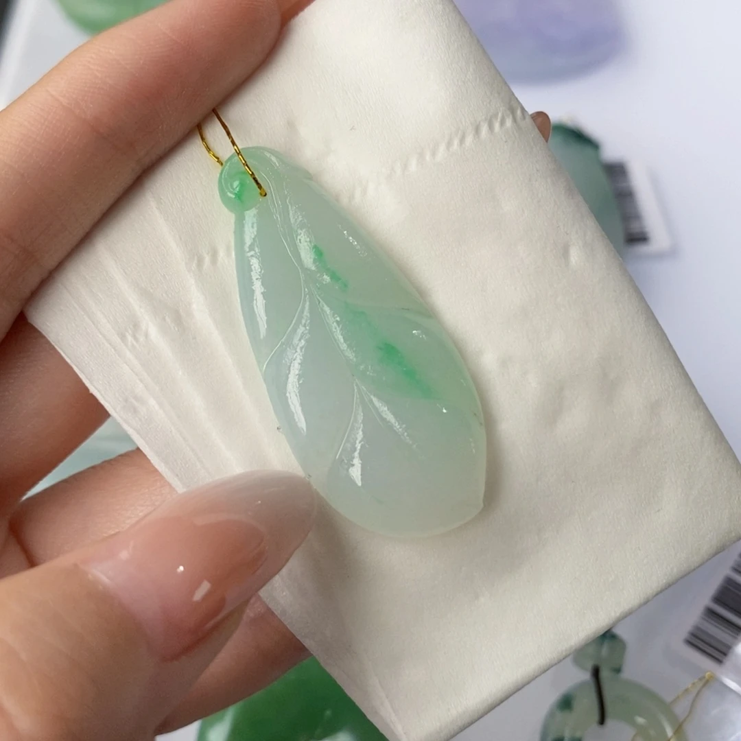 未镶嵌定制翡翠叶子