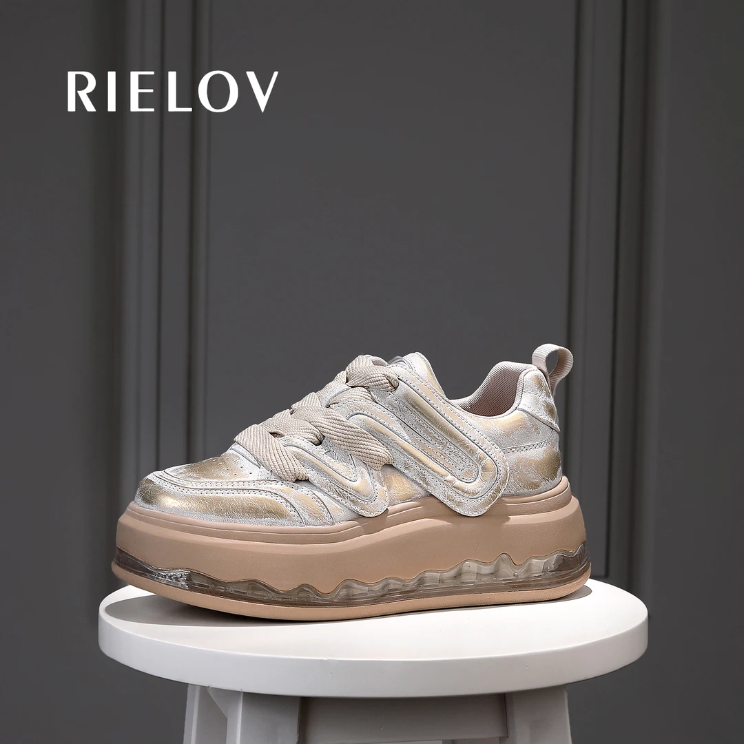 【RIELOV●清风】RIELOV时尚厚底增高6cm潮流百搭女士休闲鞋51372