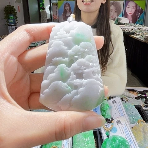 翡翠未镶嵌项链翡翠