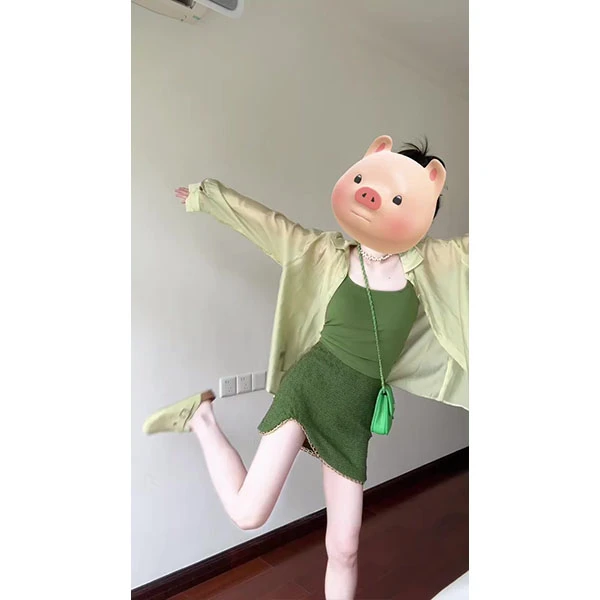 防晒衬衫女夏天冰丝薄纱开衫外套韩版吊带披肩罩衫半身裙三件套