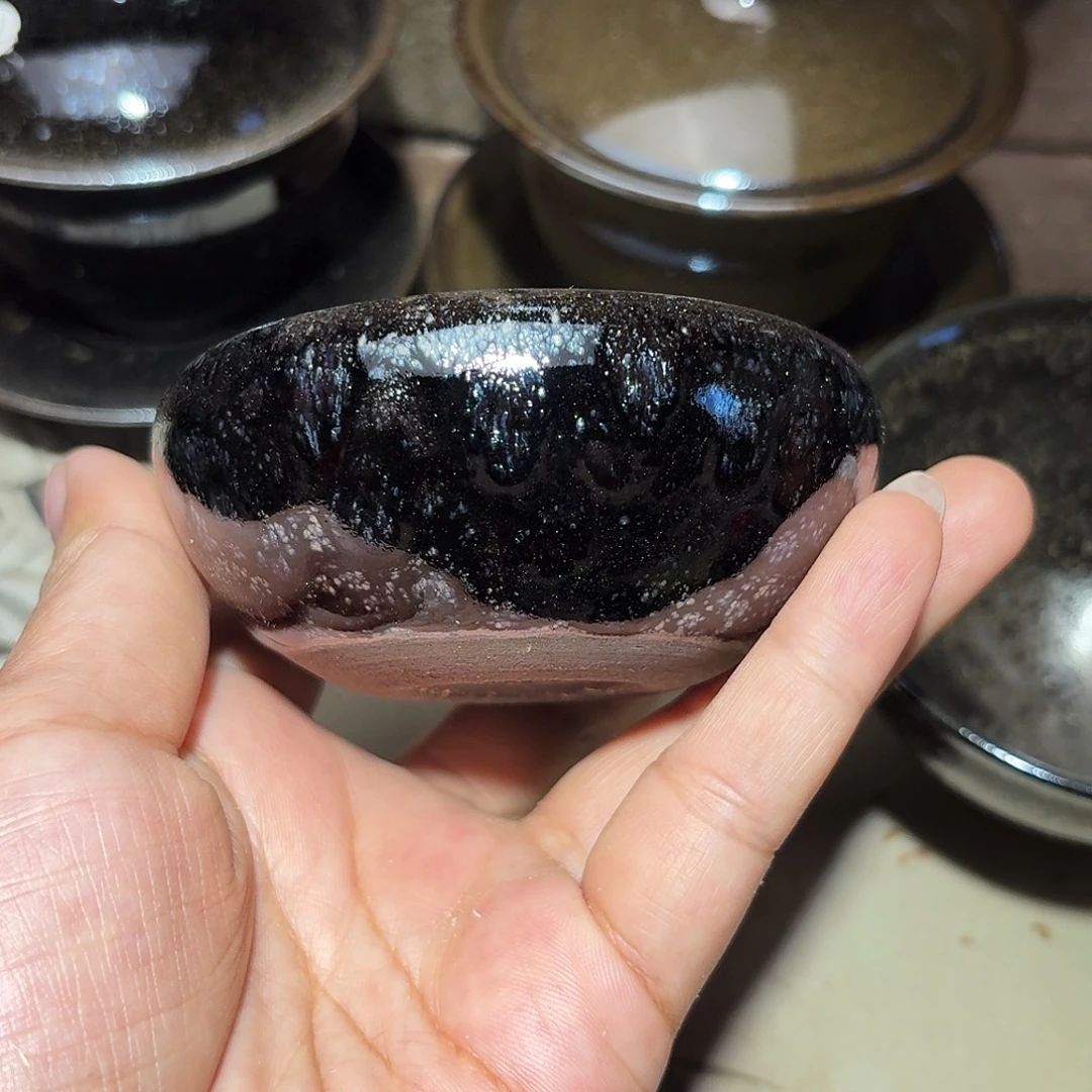 茶盏义兴龙窑建盏15个微瑕
