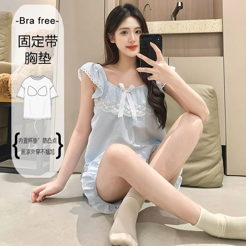 高级感ins睡衣女款爆款2025新款甜美短袖短裤宽松舒适家居服套装