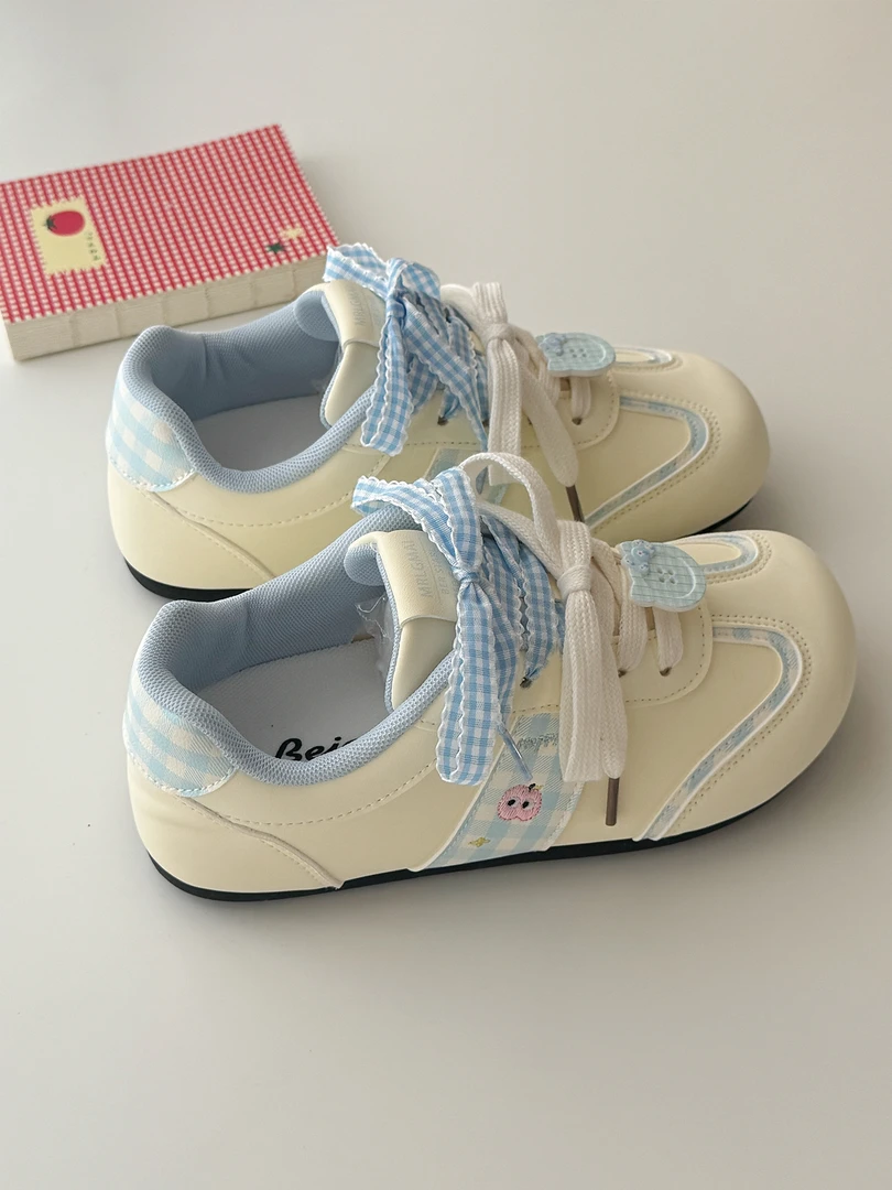 儿童鞋子2025春秋新款女童运动鞋学生德训板鞋春款透气小白鞋单鞋