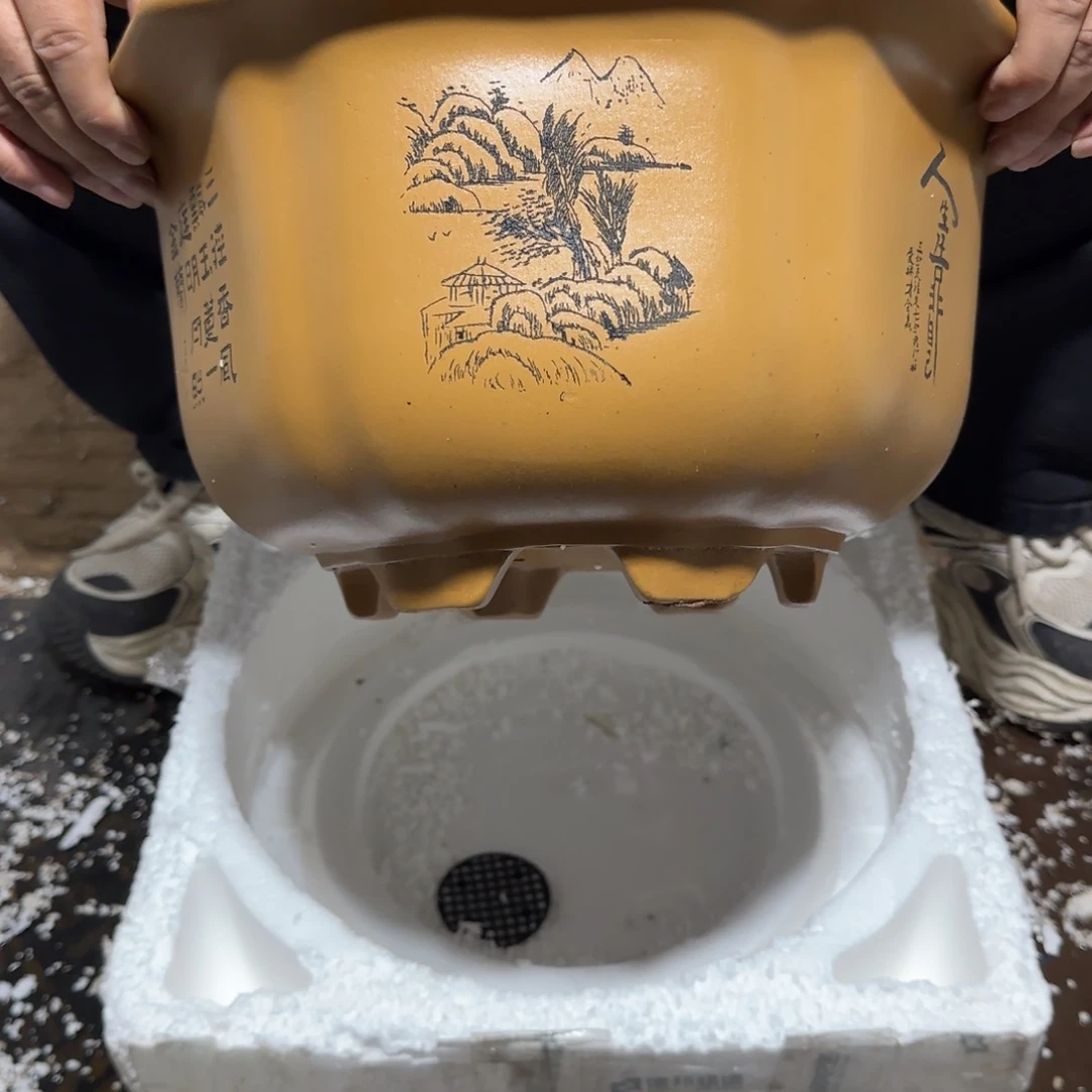 紫砂花盆口径27.15口径