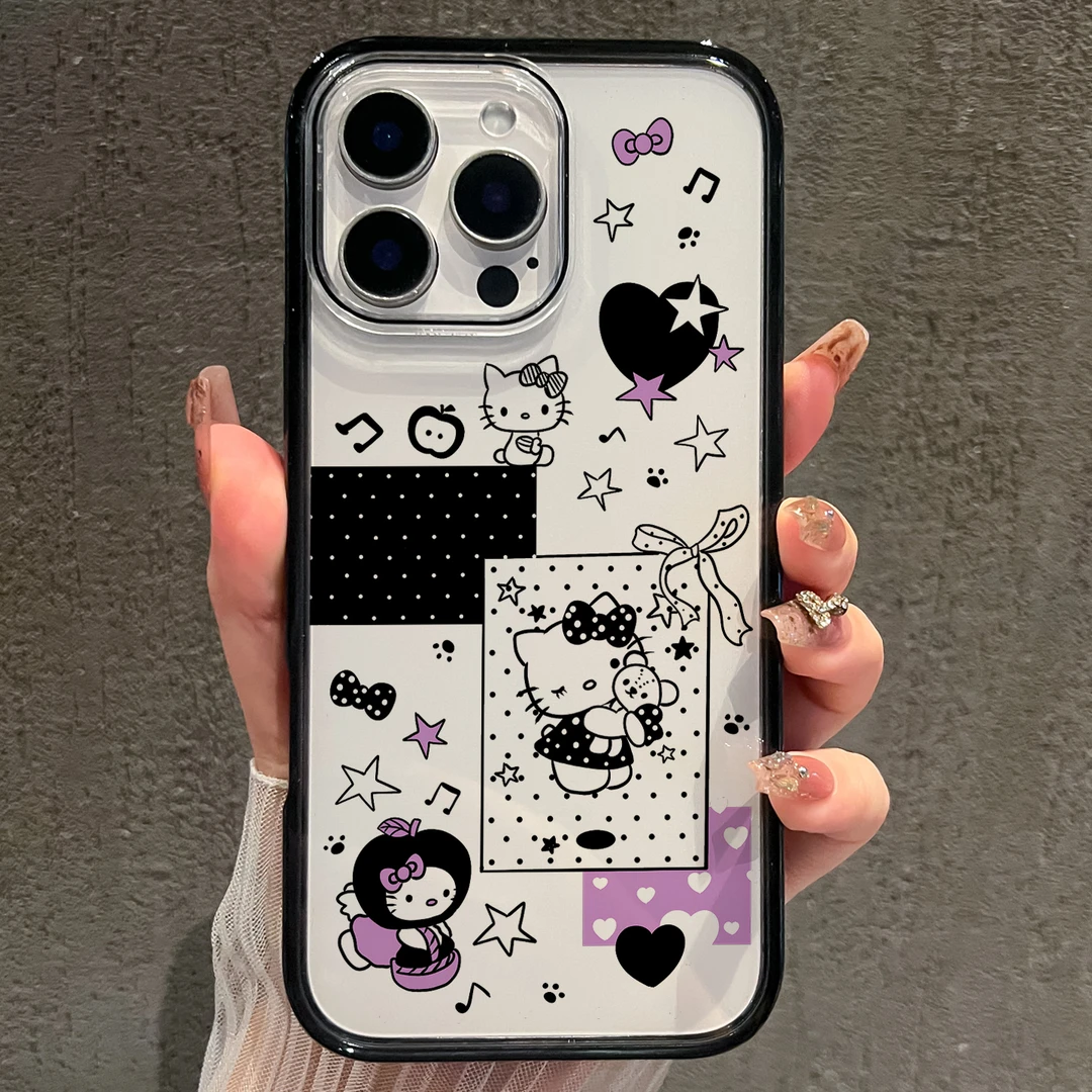 【键保护】星星凯蒂猫适用苹果17promax手机壳iphone16新款15全包