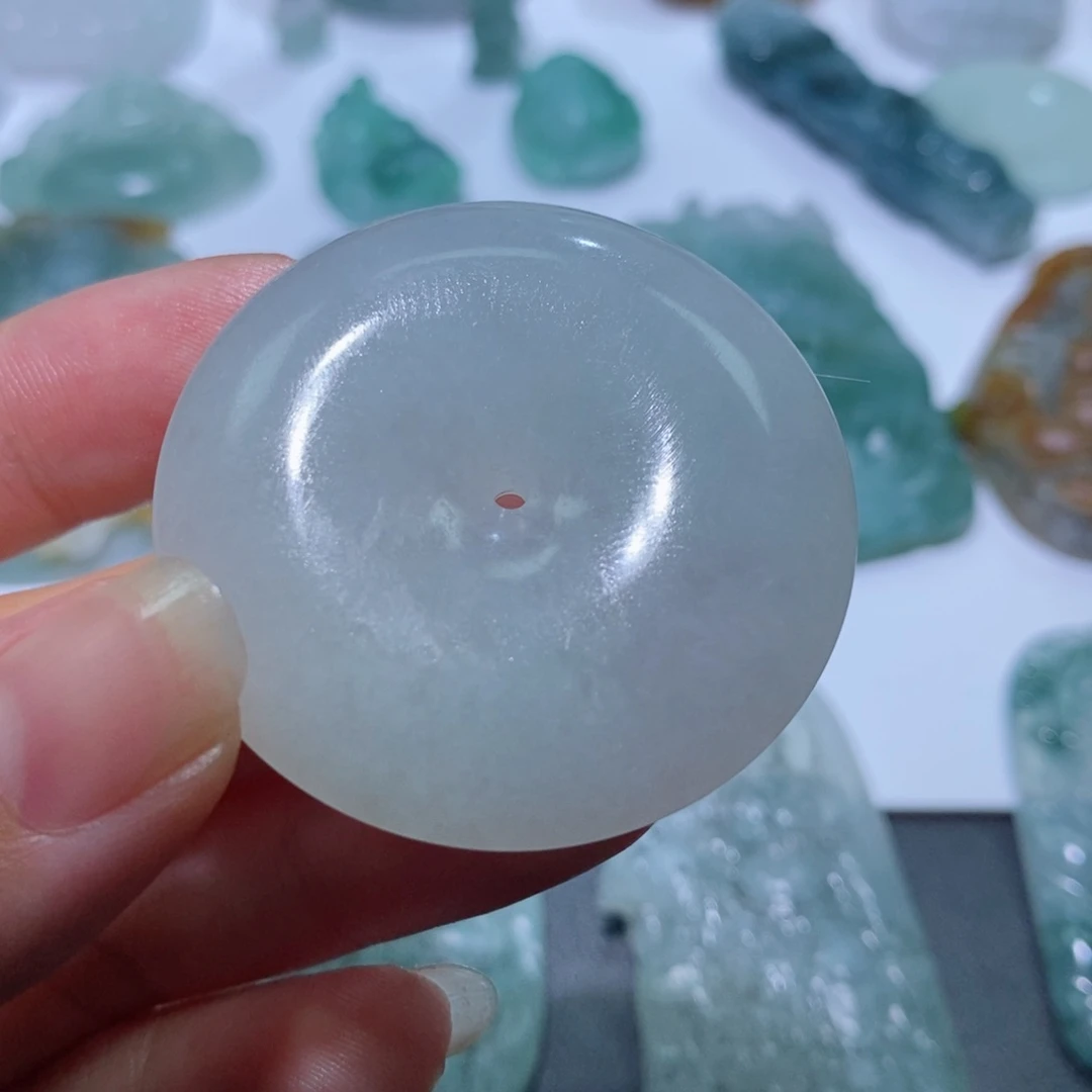 定制翡翠未镶嵌平安扣