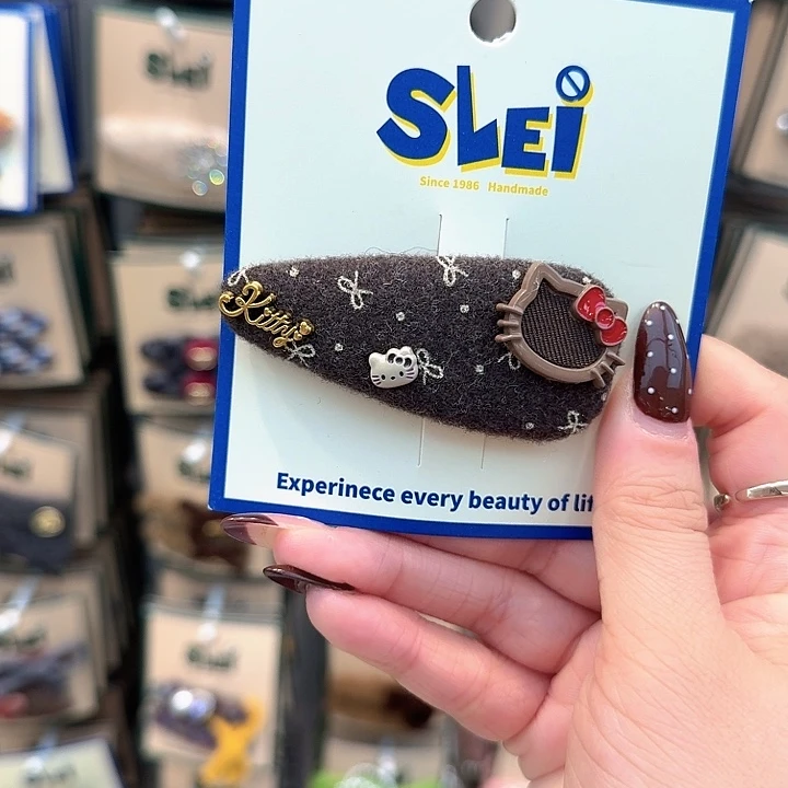 棕色kt头掰掰夹16