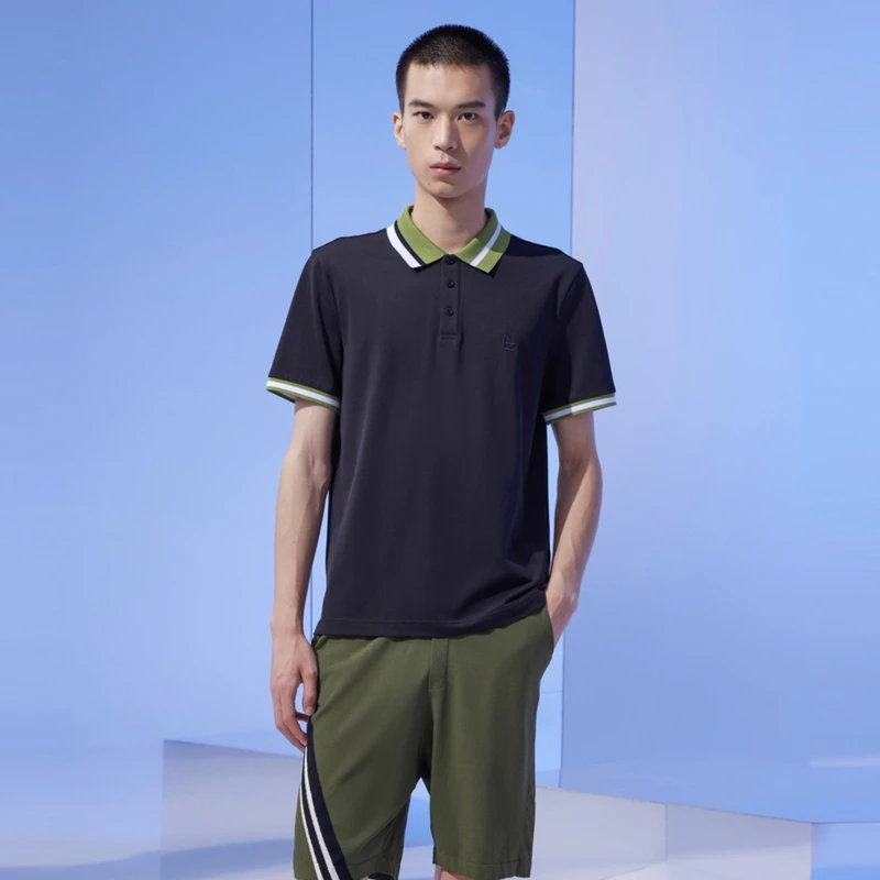 安正商场同款AZ POLO领T恤男装夏季短袖上衣AMDX4TS18A   A024