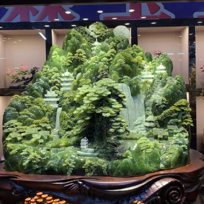 【闪购商品】未镶嵌蛇纹石玉摆件覆膜