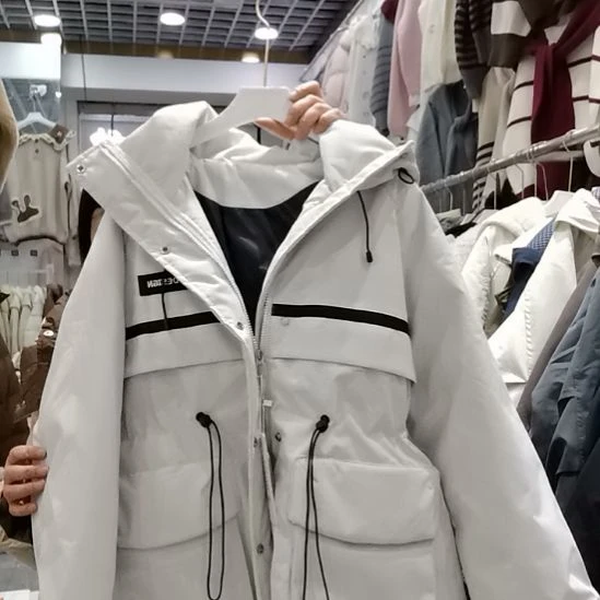 女装加棉加厚冬季风衣外套冲锋衣派克服