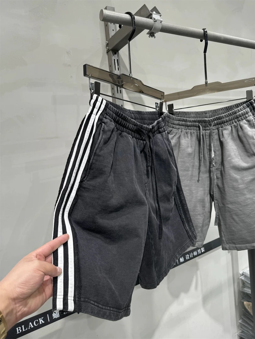 新款高级感毛圈重磅男士短裤时尚百搭夏季简约宽松潮流纯色设计师