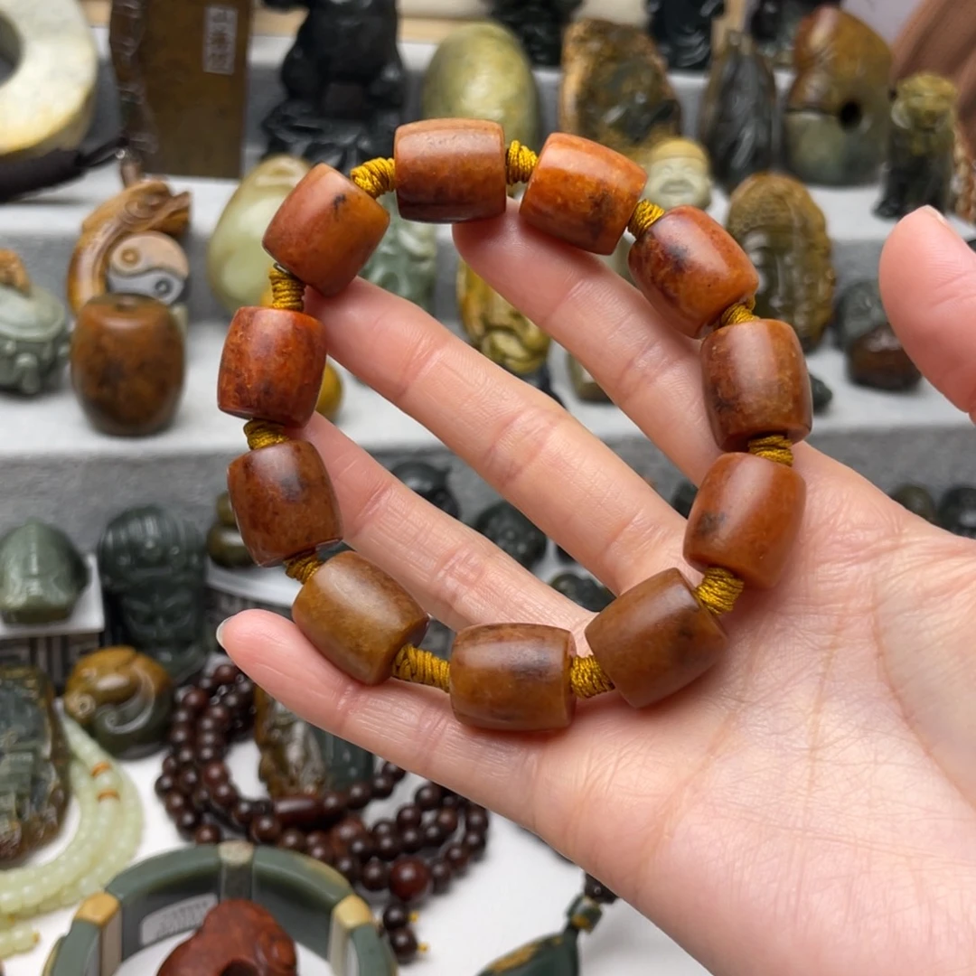 华***歌岫岩河磨玉（透闪石质玉）未镶嵌把件