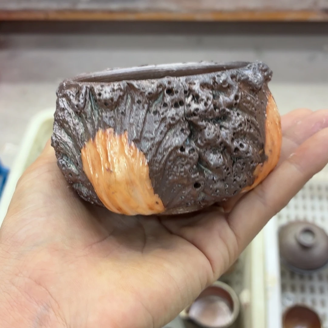 陶园柴烧精品好货796泥纹