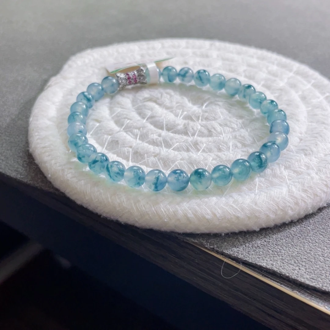 未镶嵌手链翡翠梦幻星空蓝卡6