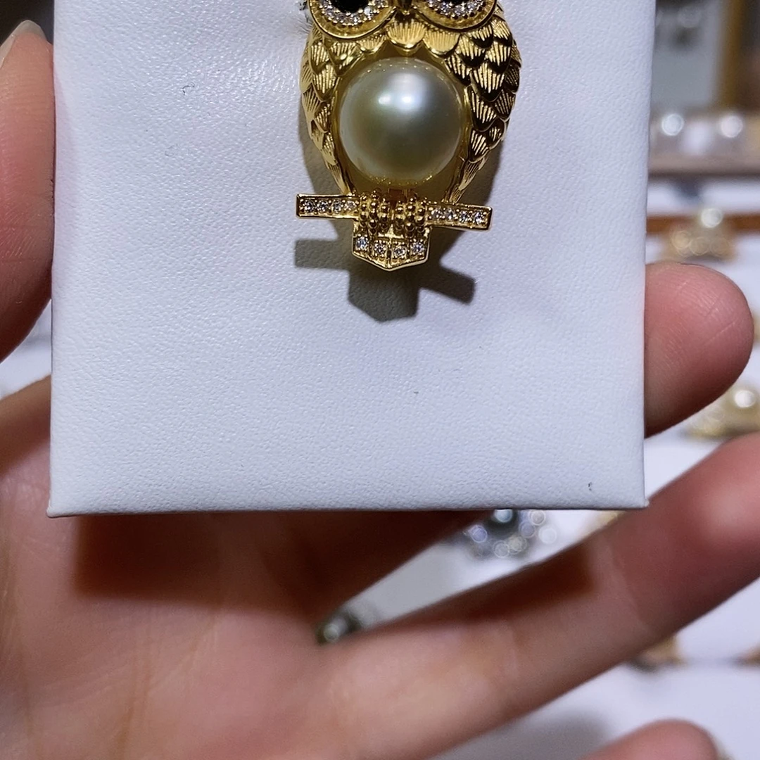 银S925镶嵌颈饰海水珍珠