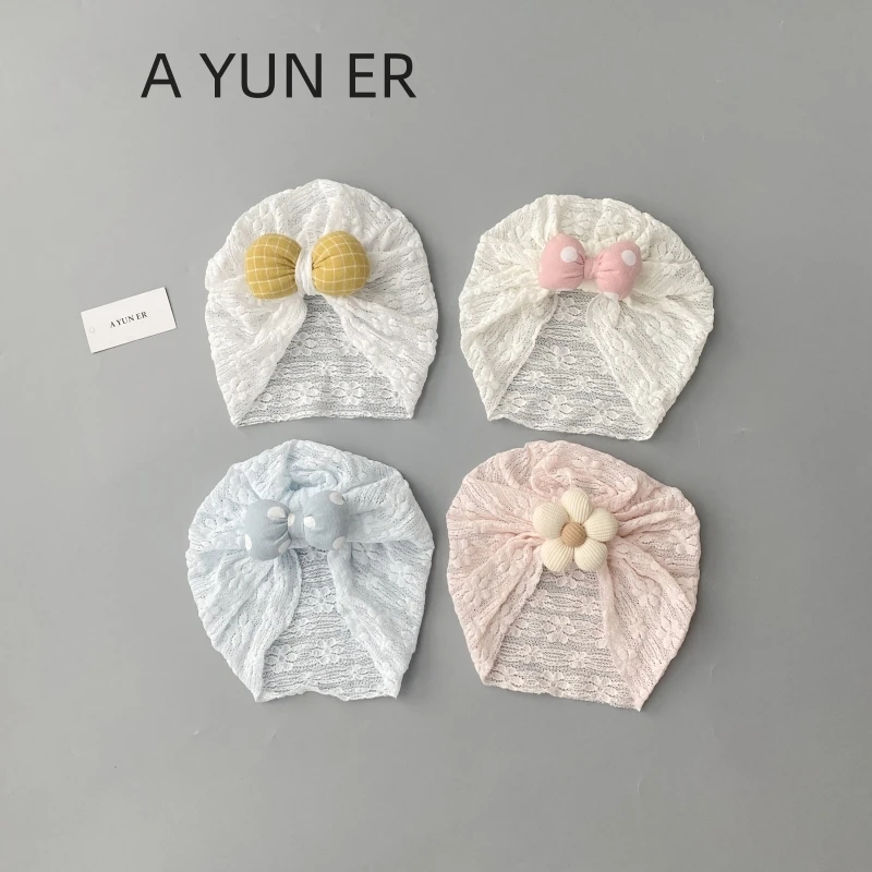 婴儿帽子春夏季轻薄款新生儿网红印度帽男女宝宝无骨胎帽护囟门帽