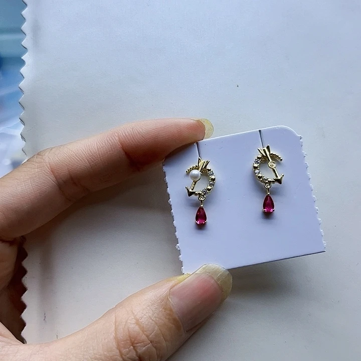 合金淡水珍珠材料瑕疵处理紫**开