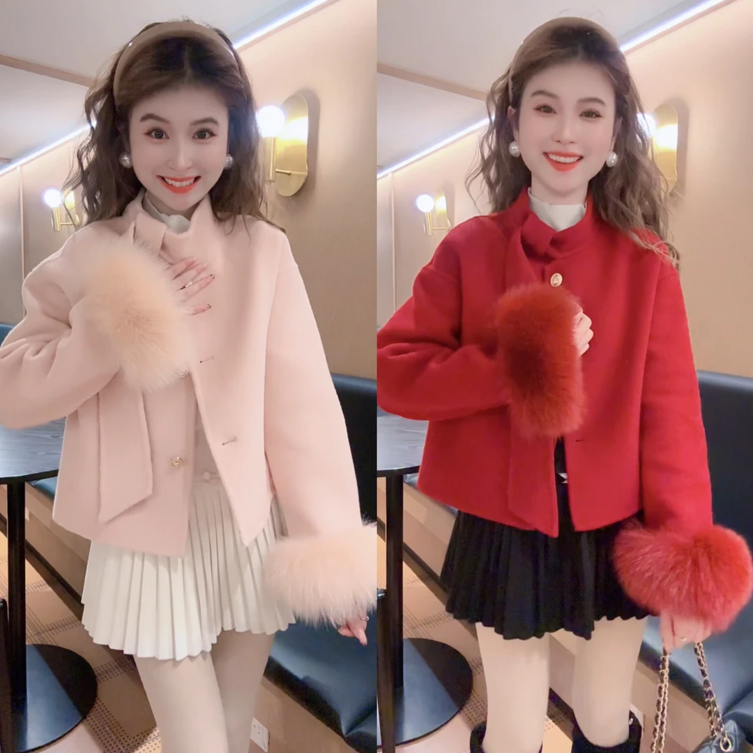 《月月专享》过年战袍 气质洋气雅致短款羊毛大衣JBP-Y0096