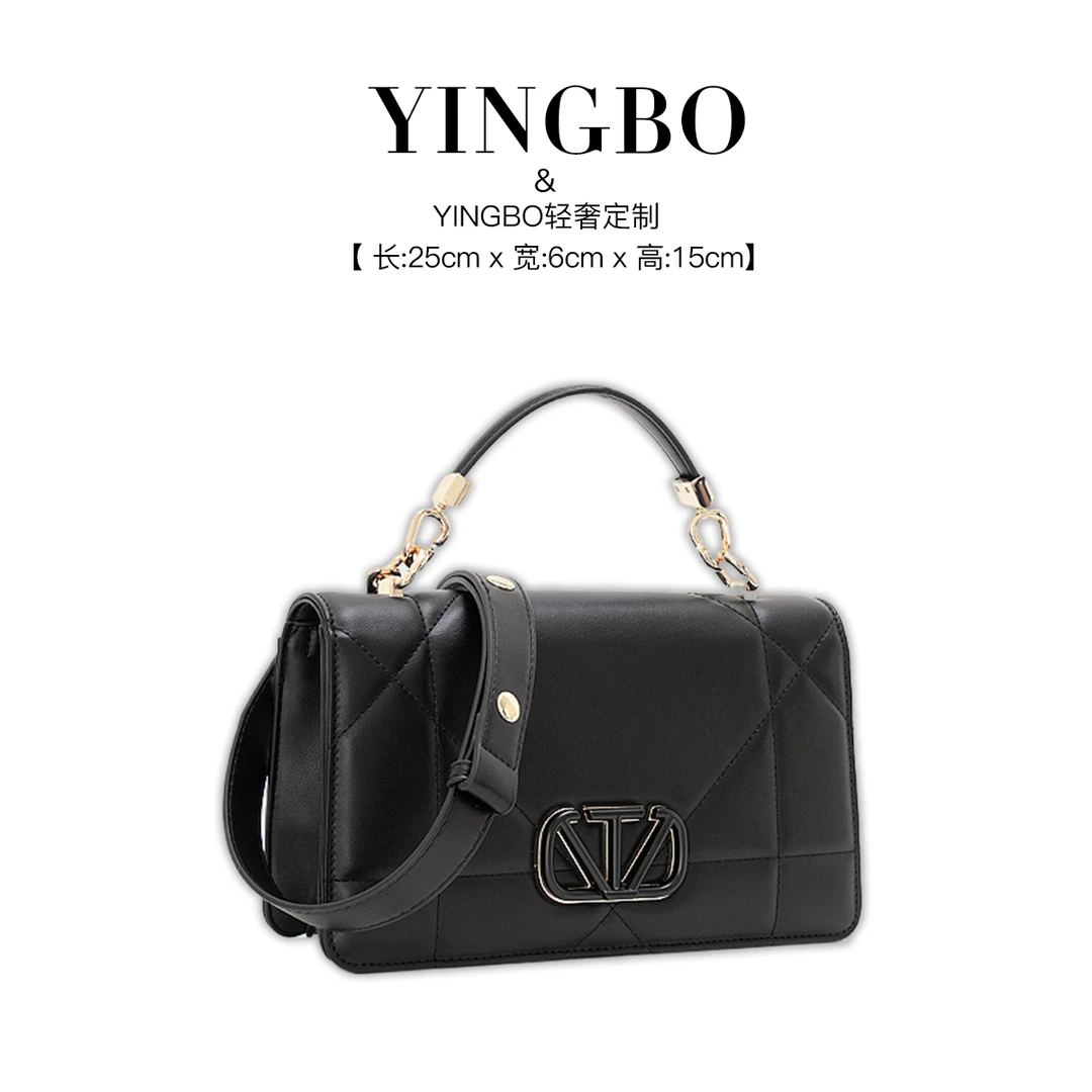 【英柏甄选】ZT-95058-黑色 然与纯小众设计感时尚单肩百搭女包