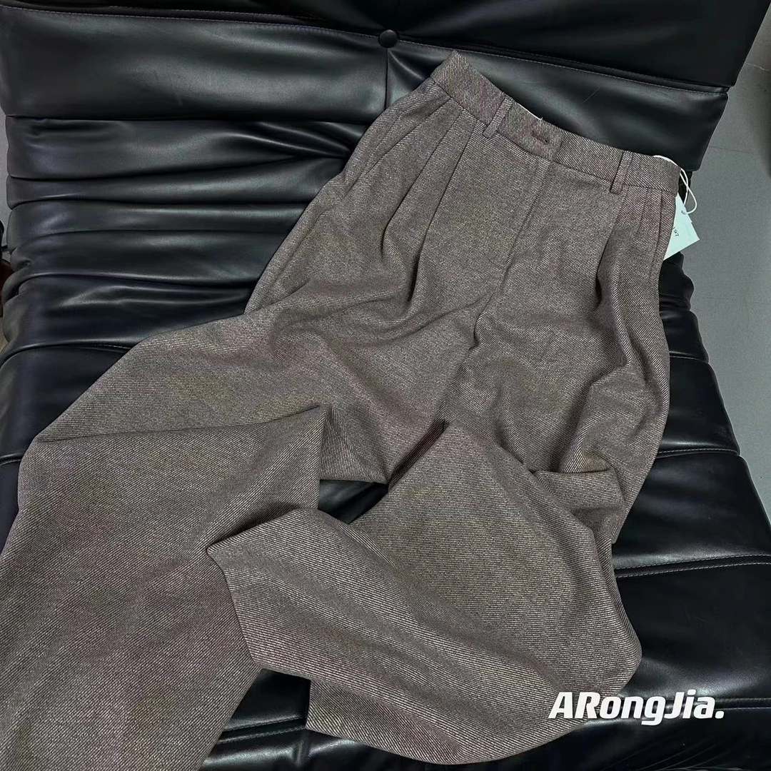 【ARONG阿荣家】裤子02509-棕色-SM-W