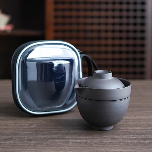 黑泥紫砂快客杯hnzskkb