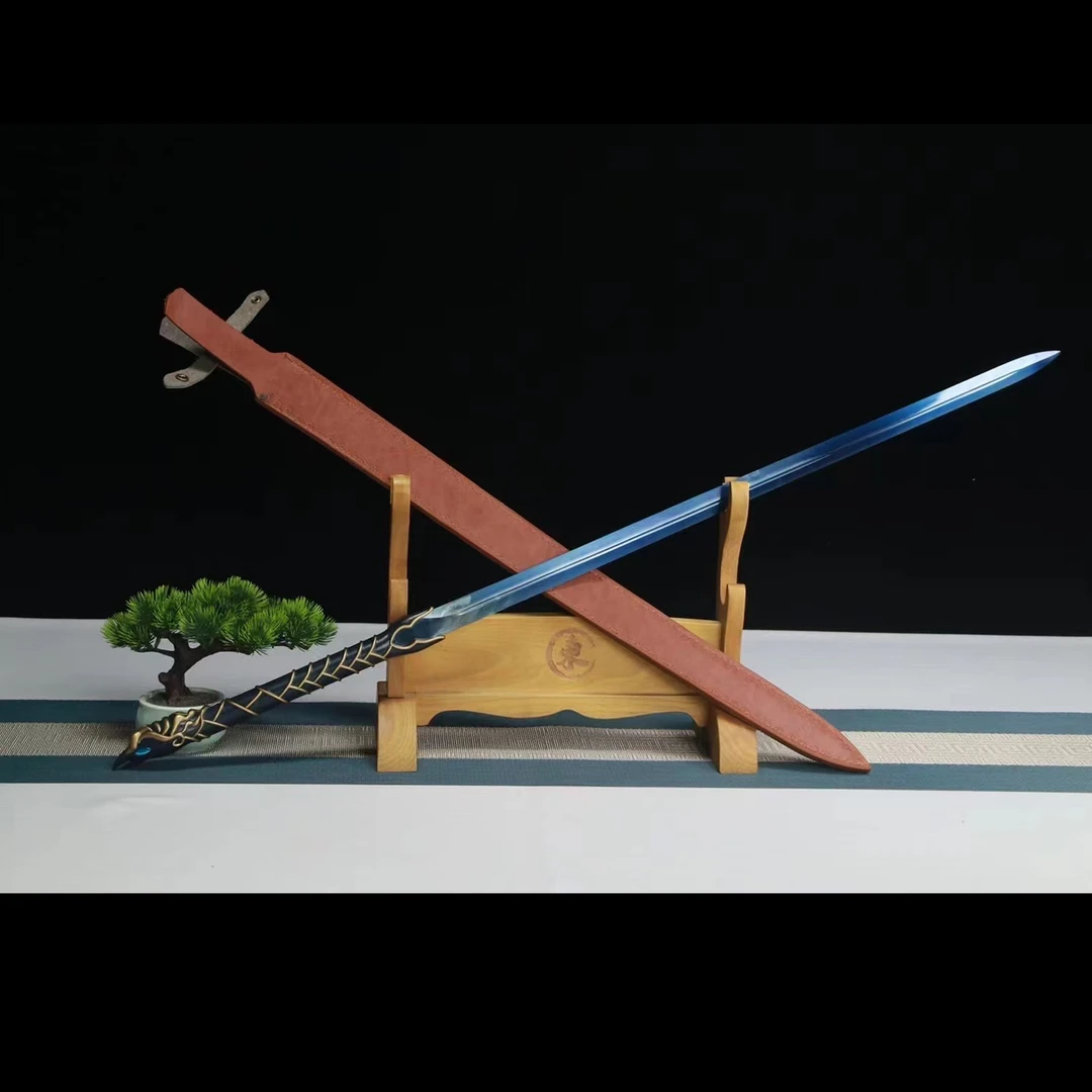 夏莊望舒剑高锰钢一体锻打仙剑四工艺品摆件未开刃