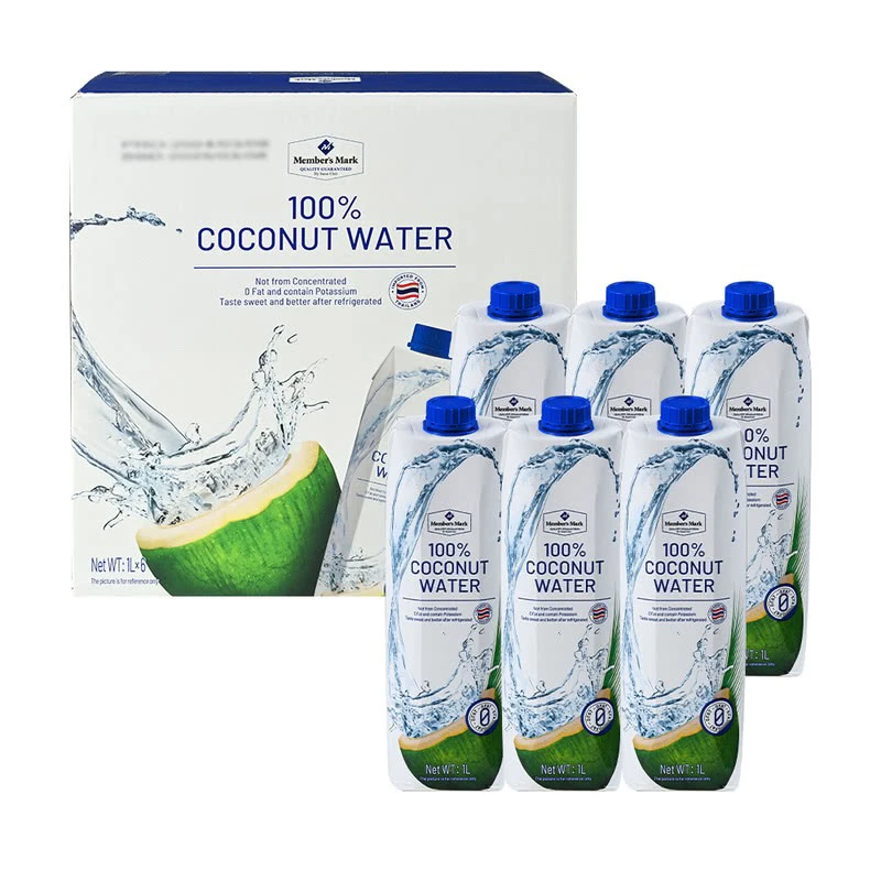 MembersMark椰子水椰子味 6L(1L*6瓶)