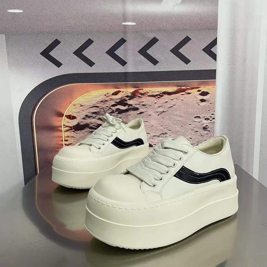 9899-3春夏新款2025圆头系带韩版简约休闲板鞋潮流百搭ins