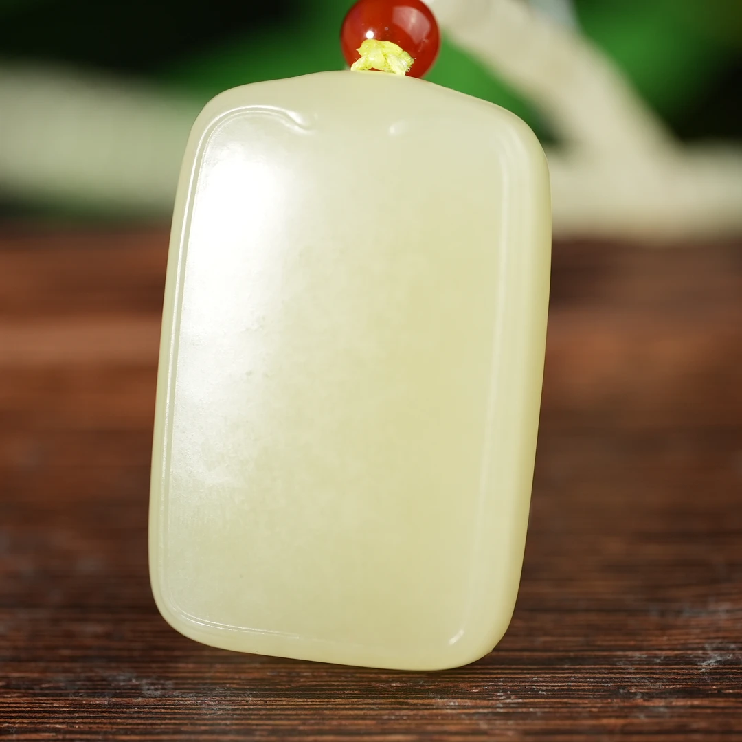 和田玉平安无事牌带链ADYP250529003