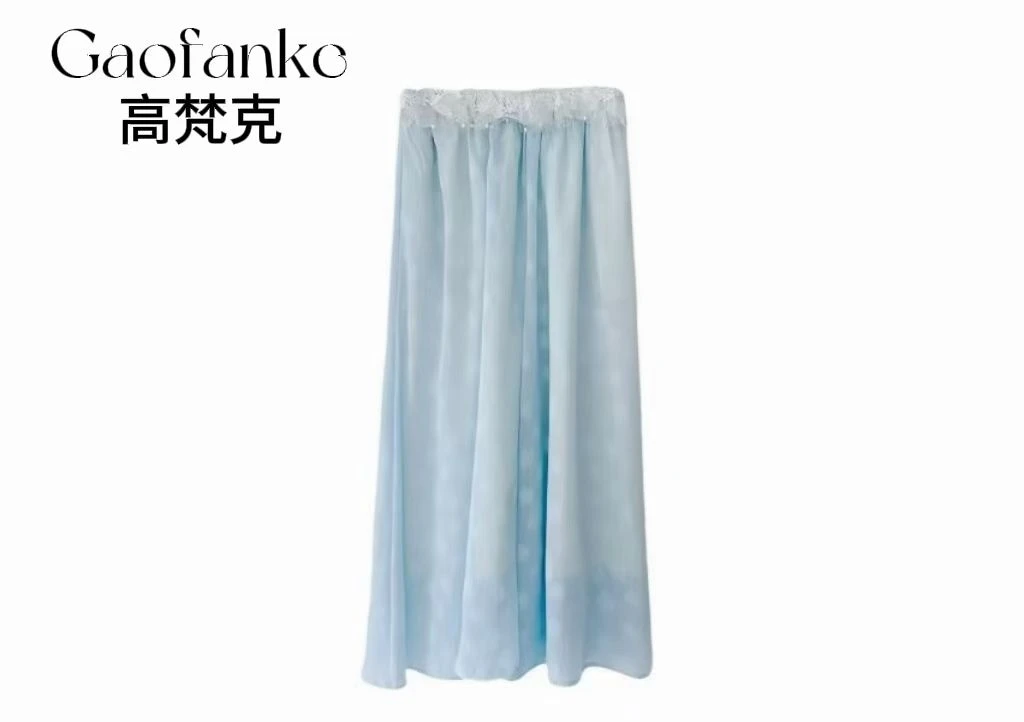 2025夏季新款温柔气质裙裤百搭宽松显瘦提花裙裤|2589