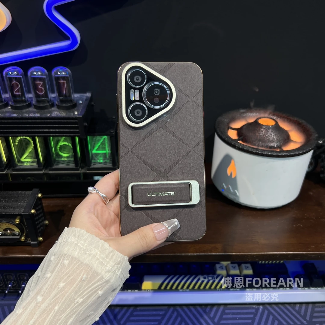 适用于华为pura70pro手机壳pura70ultra腕带支架保护套p70外全包