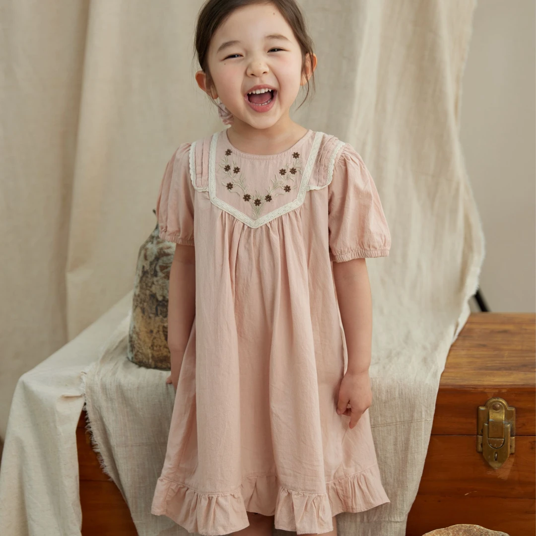 森系清新夏季女童甜美连衣裙8Q502