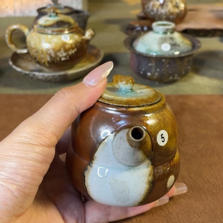 今****！景德镇柴烧壶5……130cc瑕