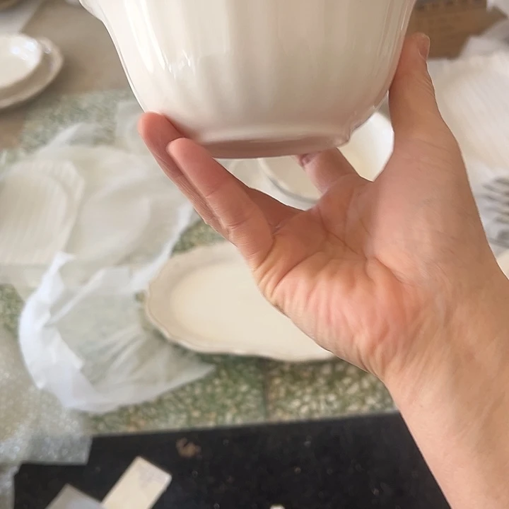 瓷片默认瑕疵商品草莓面碗6个