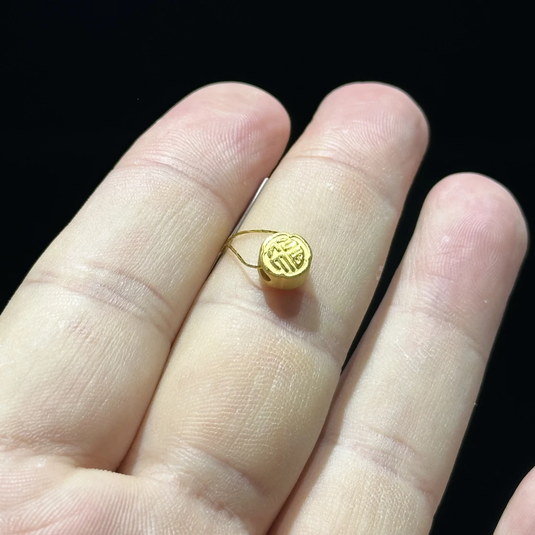 足金999 卡7 精品 福字通孔 0.477